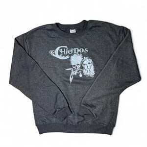Chiodos graphic screen printed on Mission Ridge grey sweatshirt skate emo
